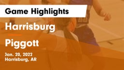 Harrisburg  vs Piggott  Game Highlights - Jan. 20, 2022