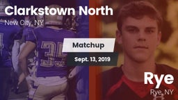 Matchup: Clarkstown North vs. Rye  2019