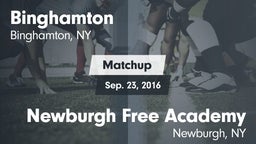 Matchup: Binghamton vs. Newburgh Free Academy  2016