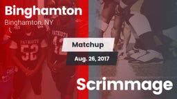 Matchup: Binghamton vs. Scrimmage 2017