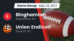 Recap: Binghamton  vs. Union Endicott 2017