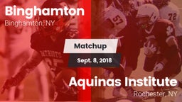 Matchup: Binghamton vs. Aquinas Institute  2018