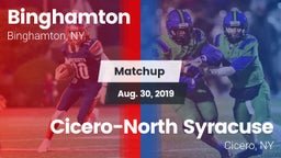 Matchup: Binghamton vs. Cicero-North Syracuse  2019