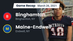 Recap: Binghamton  vs. Maine-Endwell  2021