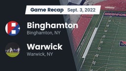 Recap: Binghamton  vs. Warwick  2022