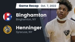 Recap: Binghamton  vs. Henninger  2022