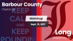 Matchup: Barbour County vs. Long  2017