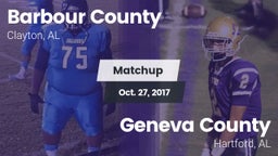 Matchup: Barbour County vs. Geneva County  2017