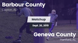 Matchup: Barbour County vs. Geneva County  2019
