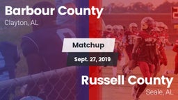 Matchup: Barbour County vs. Russell County  2019