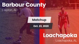 Matchup: Barbour County vs. Loachapoka  2020