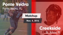 Matchup: Ponte Vedra High vs. Creekside  2016