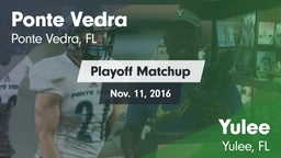 Matchup: Ponte Vedra High vs. Yulee  2016