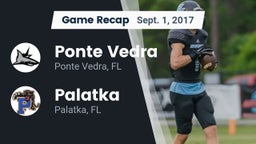 Recap: Ponte Vedra  vs. Palatka  2017