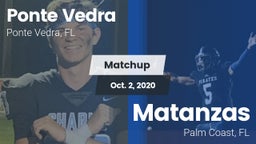 Matchup: Ponte Vedra High vs. Matanzas  2020