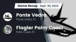 Recap: Ponte Vedra  vs. Flagler Palm Coast  2022