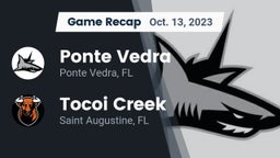 Recap: Ponte Vedra  vs. Tocoi Creek  2023