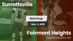 Matchup: Surrattsville vs. Fairmont Heights  2018