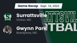 Recap: Surrattsville  vs. Gwynn Park  2022
