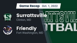 Recap: Surrattsville  vs. Friendly 2022