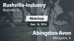 Matchup: Rushville-Industry vs. Abingdon-Avon  2016