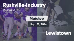 Matchup: Rushville-Industry vs. Lewistown  2016