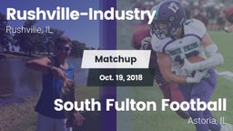 Matchup: Rushville-Industry vs. South Fulton Football 2018