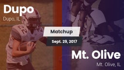 Matchup: Dupo vs. Mt. Olive  2017