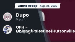 Recap: Dupo  vs. OPH - Oblong/Palestine/Hutsonville 2022