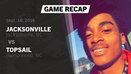 Recap: Jacksonville  vs. Topsail  2016