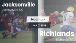 Matchup: Jacksonville vs. Richlands  2016