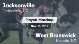 Matchup: Jacksonville vs. West Brunswick  2016