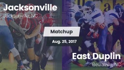 Matchup: Jacksonville vs. East Duplin  2017