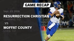Recap: Resurrection Christian  vs. Moffat County  2016