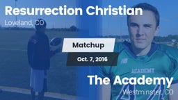 Matchup: Resurrection Christi vs. The Academy 2016