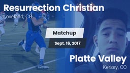Matchup: Resurrection Christi vs. Platte Valley  2017