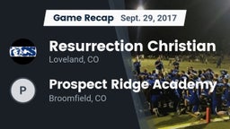 Recap: Resurrection Christian  vs. Prospect Ridge Academy 2017