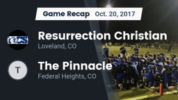 Recap: Resurrection Christian  vs. The Pinnacle  2017
