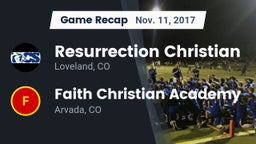 Recap: Resurrection Christian  vs. Faith Christian Academy 2017