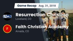 Recap: Resurrection Christian  vs. Faith Christian Academy 2018