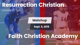 Matchup: Resurrection Christi vs. Faith Christian Academy 2019