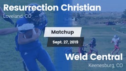 Matchup: Resurrection Christi vs. Weld Central  2019