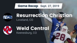 Recap: Resurrection Christian  vs. Weld Central  2019