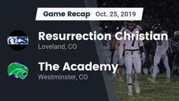 Recap: Resurrection Christian  vs. The Academy 2019