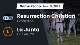 Recap: Resurrection Christian  vs. La Junta  2019