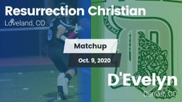 Matchup: Resurrection Christi vs. D'Evelyn  2020