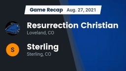 Recap: Resurrection Christian  vs. Sterling  2021