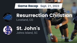 Recap: Resurrection Christian  vs. St. John's  2023