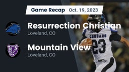 Recap: Resurrection Christian  vs. Mountain View  2023