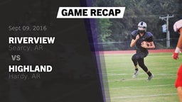 Recap: Riverview  vs. Highland  2016